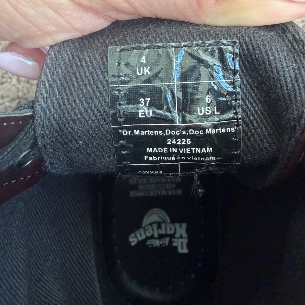 Dr. Martens Dark Red Boots with Black Laces - Picture 5 of 5